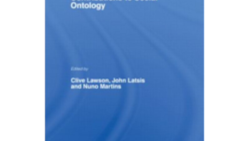 Contributions to Social Ontolog Book Cover